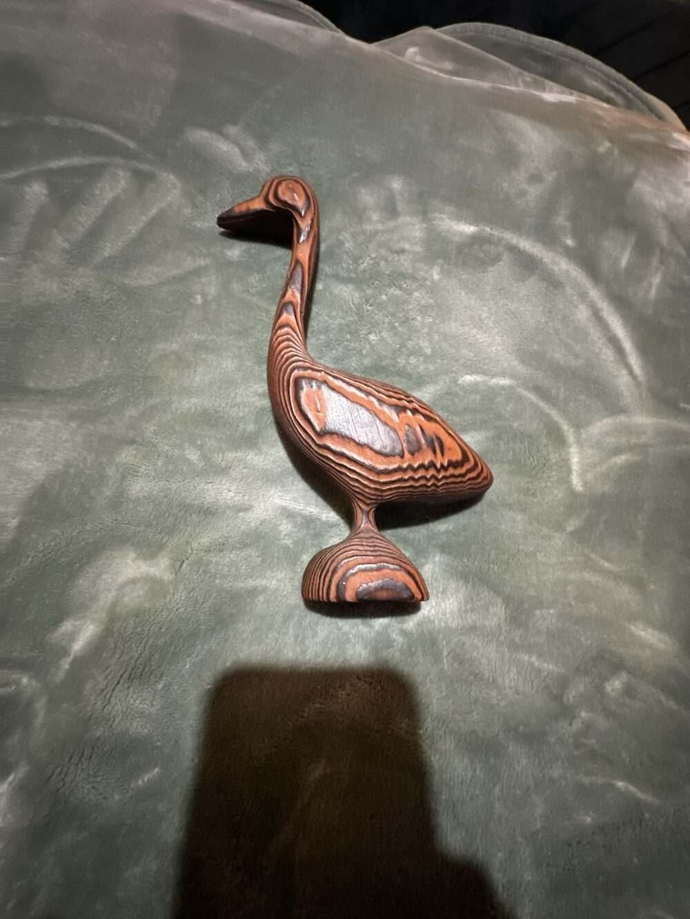 Dan Canada Wooden Crane Figurine Mid-Century Modern Sculpture